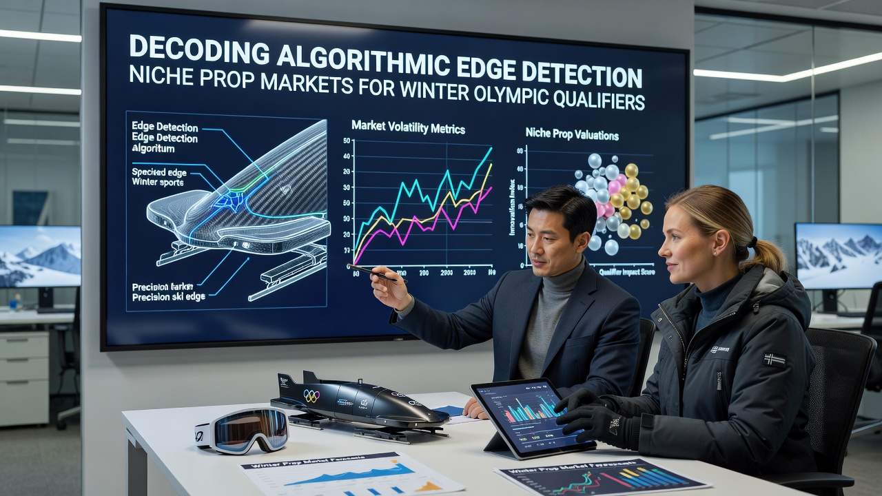 Real-time algorithmic monitoring dashboard tracking prop market fluctuations for Winter Olympic qualifier events