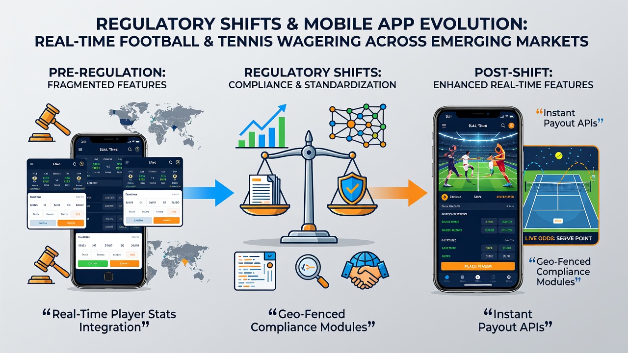 Tennis and football live betting dashboard with compliance notifications and state-specific settings