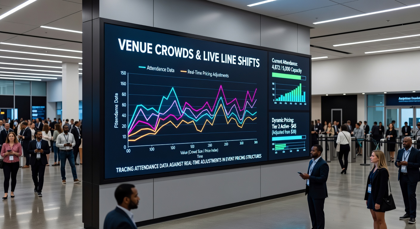 Crowded stadium venue with fans filling seats during a live sports event as pricing adjustments occur in real time